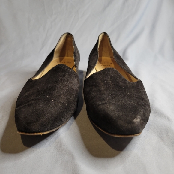 Amalfi women's black suede leather loafers - Picture 11 of 16